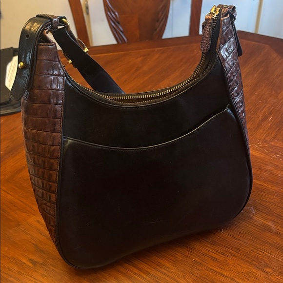 Brahmin Black and Brown Women’s Messenger Bag - Picture 4 of 5